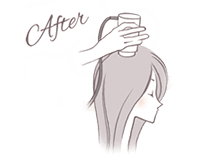 頭皮洗浄の手順.5